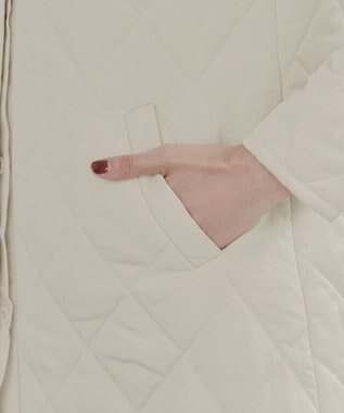Tiaclasse 【安田美沙子さん着用・新色追加】中綿キルティングコート アイボリー