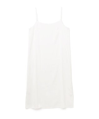 GRACE CONTINENTAL シアーチェックシャツワンピース ホワイト