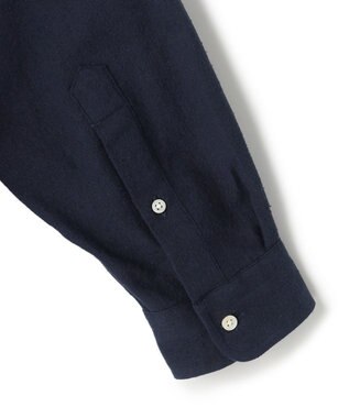 J.PRESS MEN 【J.PRESS ORIGINALS】【UNISEX】Cotton Silk Yarn Dyed Twill B.D. Shirts / Baggy-Fit ネイビー系