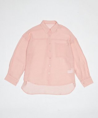 WEGO 【2026年春夏新作】シアーシャツ ピンク