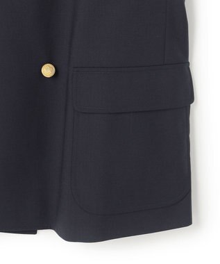 J.PRESS MEN 【J.PRESS ORIGINALS】【UNISEX】Wool Polyester Stretch Toropical 4B Blazer / Baggy-Fit ネイビー系