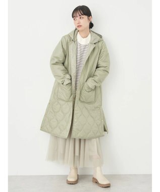 earth music&ecology ２ｗａｙキルティングコート Khaki