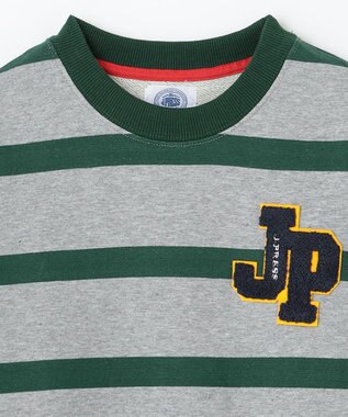 J.PRESS KIDS 【110-130cm】ボーダートレーナー グレー系1