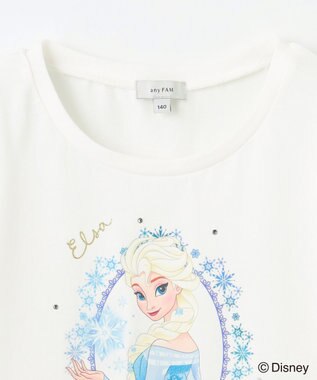 ANY KIDS 【ディズニープリンセス/フローズン】アート プリント Tシャツ オフホワイト<エルサ>