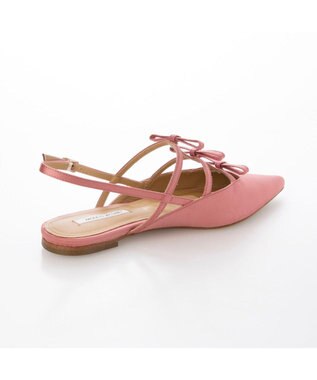 MODE ET JACOMO <MODE ET JACOMO>リボンフラットバックベルトパンプス ピンクキジ