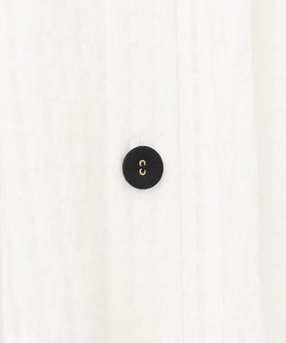 GRACE CONTINENTAL シアーチェックシャツワンピース ホワイト