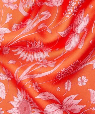 LIBERTY. モノ ミューズ 45x45 シルク スカーフ レッド