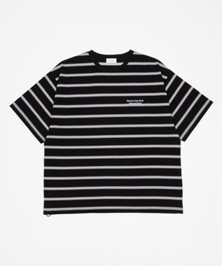 WEGO 【機能T】接触冷感マルチボーダーT（SS） ブラック