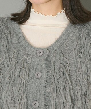 Green Parks フェザーニットベスト Gray