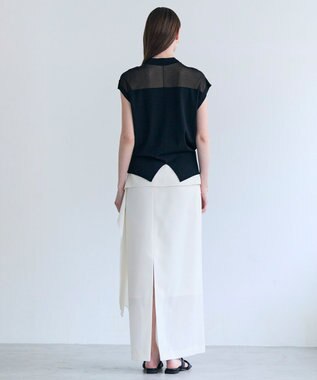 BEIGE， NADIA / シアーコンビ ストレッチニット Black