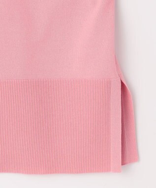 組曲 S 【WEB限定】コットンポリエステル リラクシーニット ピーチ系