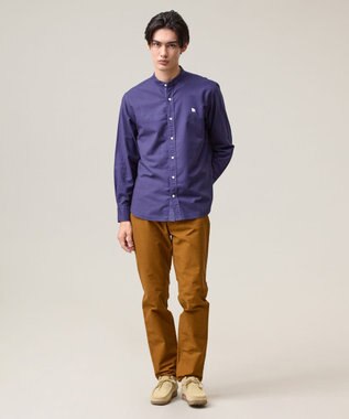 J.PRESS MEN 【ストレッチ】ハイパワーストレッチバーズアイ パンツ ブラウン系