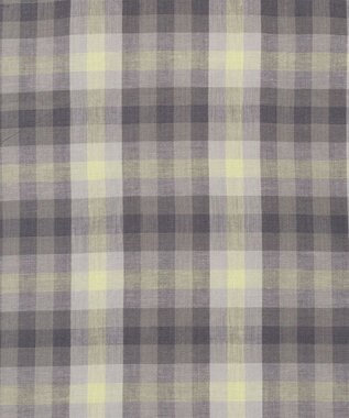 J.PRESS MEN 【J.PRESS ORIGINALS】【UNISEX】Indian Madras Open Shirts / Baggy-Fit ライトグレー系4