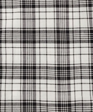 J.PRESS MEN 【J.PRESS ORIGINALS】【UNISEX】Indian Madras Open Shirts / Baggy-Fit ブラック系4