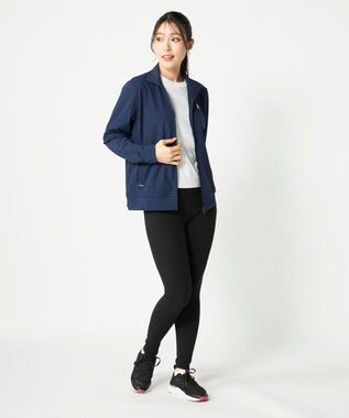 FILA GOLF／marie claire 【FILA GOLF】スタンドカラーフルジップブルゾン ネイビー