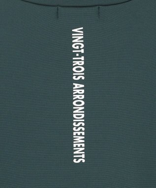 23区GOLF 【MEN】ストレッチ裏フリース モックネック ダークグリーン系