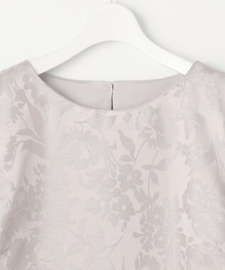 自由区 【セットアップ対応・洗える】オパールプリント ブラウス ライトグレー系