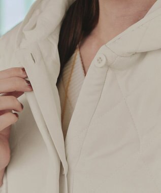 Tiaclasse 【安田美沙子さん着用・新色追加】中綿キルティングコート アイボリー