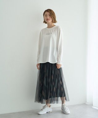 YECCA VECCA プリントチュールスカート Multi