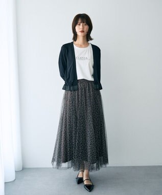 YECCA VECCA プリントチュールスカート Multi