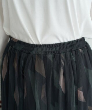 YECCA VECCA プリントチュールスカート Multi