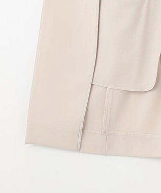 ANY SIS 【洗える】セレモニーダブルクロス ジレ ライトベージュ