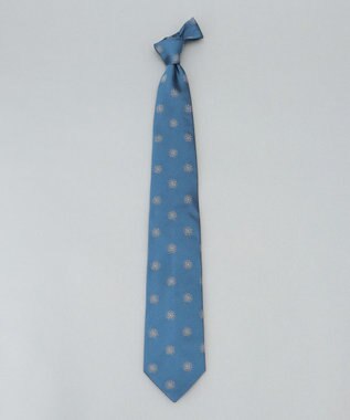 GOTAIRIKU 日本縫製/オリジナル柄【Fermo Fossati】ネクタイ_小紋柄 ターコイズブルー系8