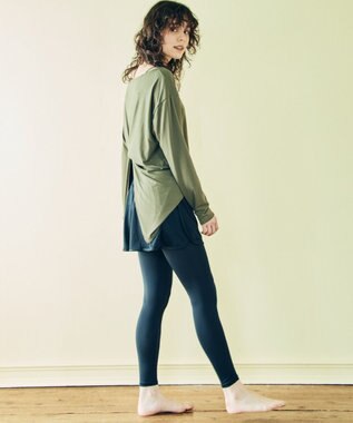 San-ai Resort（三愛水着楽園） 【WEB限定】水陸両用キュロット付レギンス2点【FILA（フィラ）】 12BK