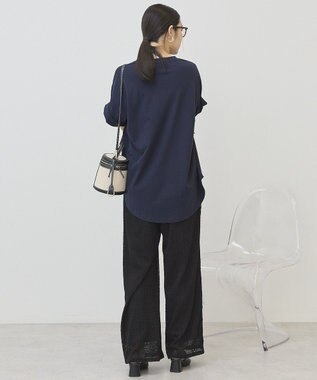 AMERICAN HOLIC PORTLAND裾ラウンドTシャツ Navy