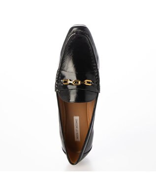 MODE ET JACOMO <MODE ET JACOMO>ゴールドチェーンローファー ブラックエナメル