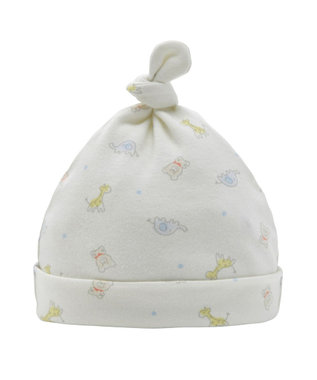 MIKI HOUSE HOT BISCUITS 【36-40cm】 総柄 新生児用 フード