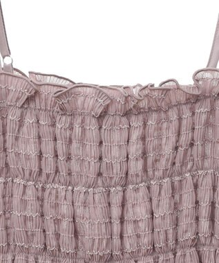 earth music&ecology スパンコールシャーリングビスチェ Mocha