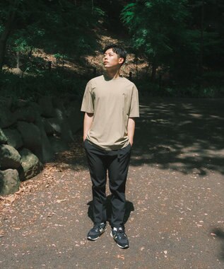 SHARE PARK MENS 【UVカット・吸水速乾・ストレッチ・軽量 】バンダナバックプリントＴシャツ カーキ系