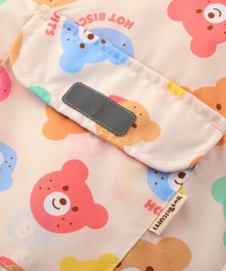 MIKI HOUSE HOT BISCUITS 【80-120cm】カラフルビーンズ 総柄レインコート マルチカラー