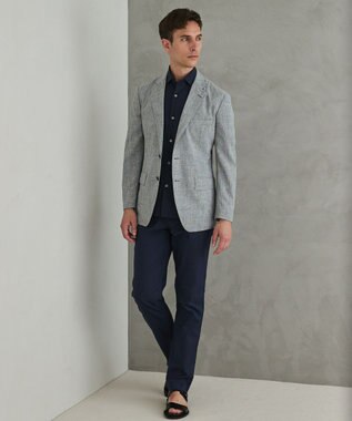 GOTAIRIKU チノ以上スラックス未満のドレス感【接触冷感/吸水速乾/ストレッチ】クールモーション コットンパンツ ネイビー系