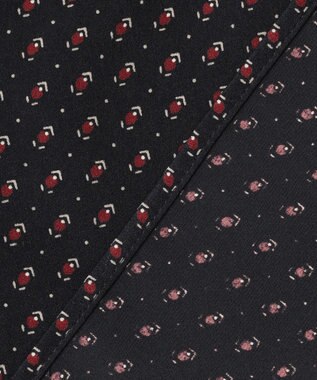 J.PRESS LADIES S スエード幾何プリント ブラウス ネイビー系