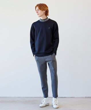 23Fondation/MEN】バイカラー 長袖モックネックシャツ / 23区GOLF