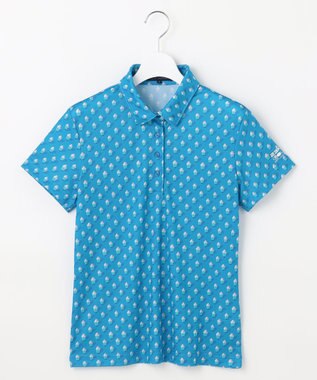 23区GOLF 【WOMEN】【接触冷感・UVケア・吸水速乾】アイス柄 ポロシャツ ブルー系5