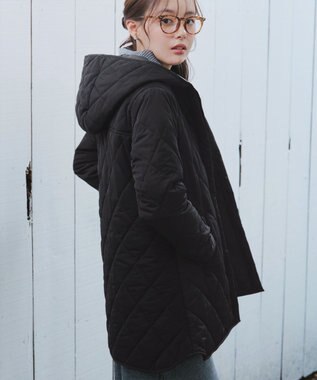 Tiaclasse 【安田美沙子さん着用・新色追加】中綿キルティングコート ブラック