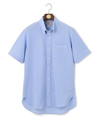 J.PRESS MEN 【J.PRESS PLUS】カノコインレイパッチポケット シャツ/B.D. サックスブルー系