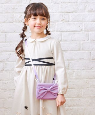 TOCCA BAMBINI 【WEB限定】RIBBON POCKET POUCH SHOULDER ポケットショルダー ライラック系