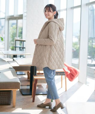 Tiaclasse 【安田美沙子さん着用・新色追加】中綿キルティングコート モカベージュ