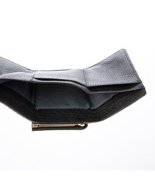 UNBILLION ペルケ perche / ハラコタイプチェック柄3つ折り財布 グリーンチェック