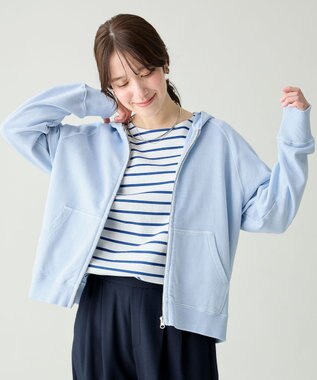 ANY ピグメントパーカー ライトブルー