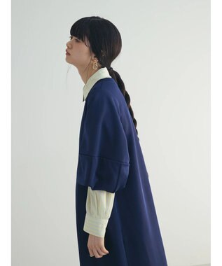 Green Parks armonia. 袖ボリュームポンチワンピース Navy