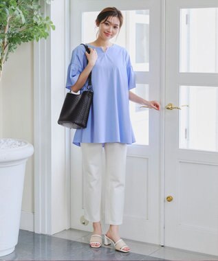 Tiaclasse 【2点セット】編み込み風ショルダーバッグ＋ショルダーポーチ付き ブラック