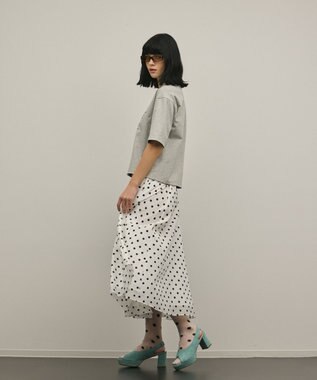 GRACE CONTINENTAL レイヤードロゴＴシャツ グレー