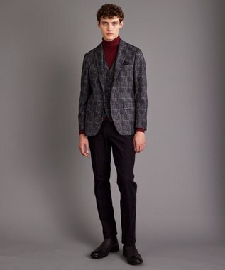 JOSEPH ABBOUD 【チクチクしないタートルネック/イージーケア/3シーズン対応】 コンフォート タートルネック セーター ワイン系