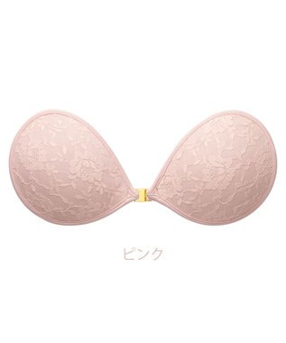 BRADELIS New York 【NuBra / ナチュラルタイプ】ヌーブラ・エアーライト フォーナ デザインヌーブラ ストラップレス バックレス ピンク