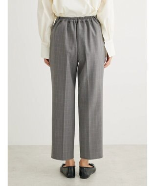 Green Parks きれいシルエットチェックパンツ Glen Check